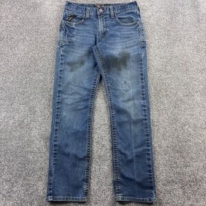 Ariat Rebar Jeans Mens 30x34 Blue M4 Bootcut Relaxed Cowboy Medium Wash Denim